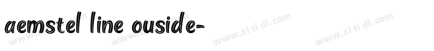 aemstel line ouside字体转换